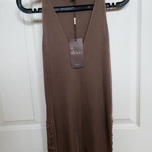 Authentic GUCCI blouse top brown size M brand new